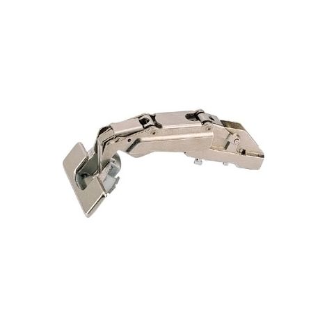 Intermat 9956 push to open - Amortisseur : Sans - Push : Oui - Diametre boîtier : 35 mm - Fixation : Sans outils - Coudure de charnière : 9,5 mm - Décor : Nickelé - HETTICH