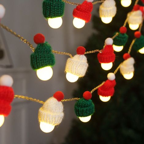 Decoraciones navideñas - luces LED para árbol de Navidad - guirnaldas de luces - adornos para decoración - adornos - guirnalda de luces de 3 metros de largo con (1/2)
