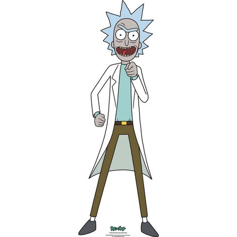 Figurine en carton - Rick et Morty - Rick Sanchez Le Scientifique - Haut 93 cm (1/5)