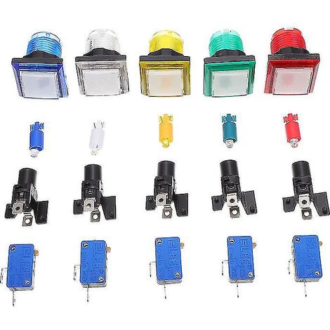 5 boutons d'arcade