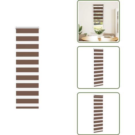 vidaXL Zebrarollo Braun 45x150 cm Stoffbreite 40,9 cm Polyester (1/5)