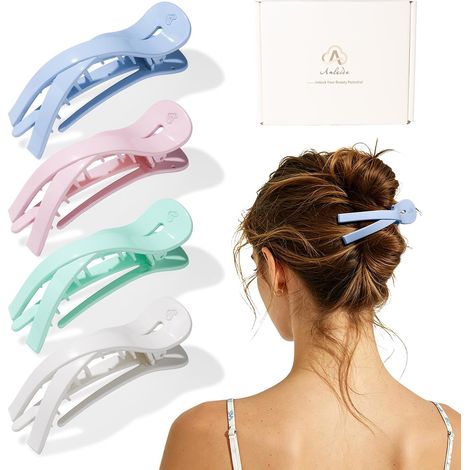 Grandes Pinces Plates à Cheveux pour Femmes, Lot de 4 (1/5)