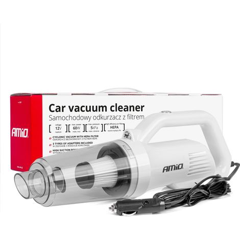 Aspiradora para coche 12V 60W HEPA 5kPa amio-03691 (1/5)