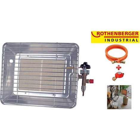 Rothenberger Mobiler Infrarot-Heizer Propan grau