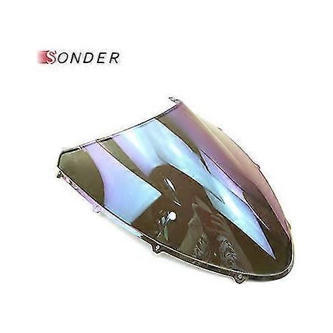 Pare-brise double bulle pour Ducati 848 1098 1198 1098s 1198s - Déflecteurs d'air - Noir transparent - iruidium transparent (1/5)