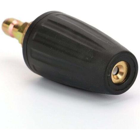 Boquilla giratoria de alta presión de 3000 PSI - Pulverizador turbo con conexión rápida de 1/4" (030 Negro) - Limpieza de automóviles, hogares y exteriores - Eficiente y duradera - Uso doméstico y pro