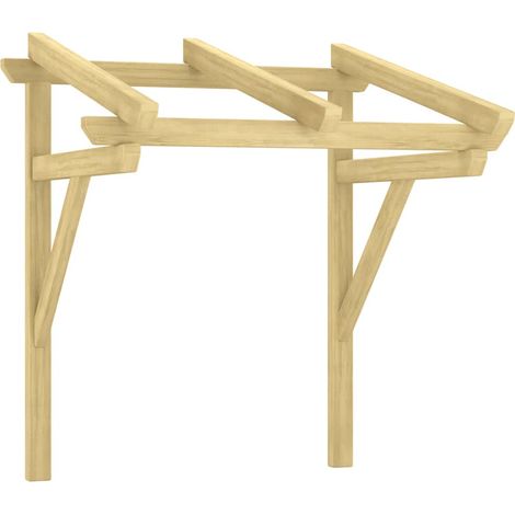 Maison Exclusive - Pensilina per Porta 100x100x80 cm Pino Massello Impregnato (1/5)