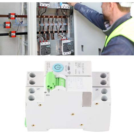 Disjoncteur miniature intelligent WiFi TONGOU 1P+N 16A 230V avec temporisation et télécommande pour la maison connectée (1/5)