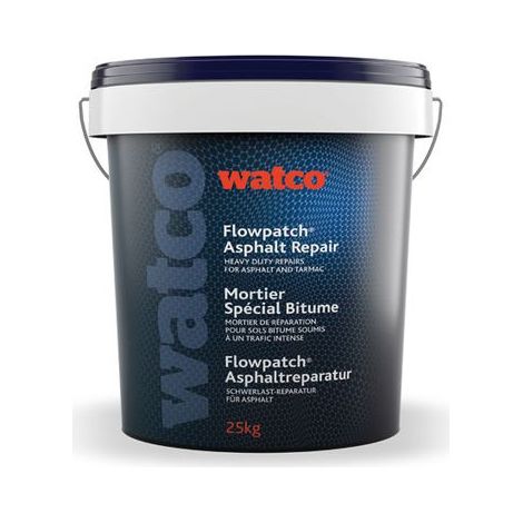 Watco Flowpatch Asphalt-Reparatur, Schwerlast Bodenreparatur, Schwarz 25kg (1/3)