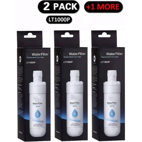 3-Pack LT1000P2 Refrigerator Replacement Water Filter, 6 Months/200 Gallons, White. (1/5)