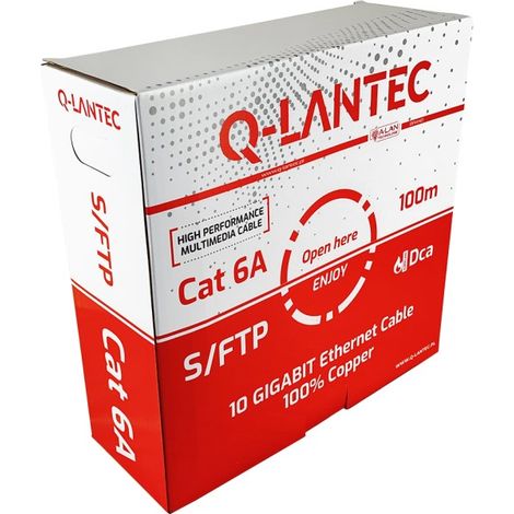 Cavo Q-LANTEC S/FTP cat.6A 100m (KIS6ALSOH100DQ)