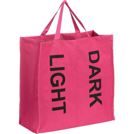 Premier Housewares Hot Pink 2 Section Laundry Bag (1/2)