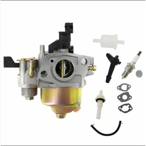 royaluxe - Carburateur pour débroussailleuse Gx160 Moteur À Essence Carburateur 168F Pompe À Eau Gx200 Générateur Carburateur Joint Bougie Filtre 3Pcs (1/4)