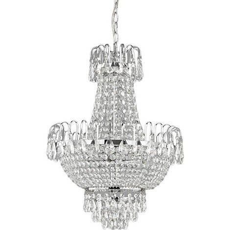 Lindby Lámpara colgante 'Casparia' en Transparente de Cristal