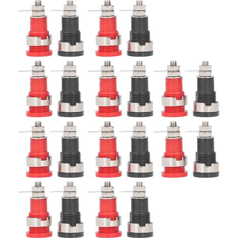 Lot de 10 connecteurs bananes 4mm, prises de terminal anti-corrosion, adaptateurs à fiches bananes (1/5)