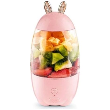 (rose)Presse-agrumes électrique portable, coupe de fruits, jus d'orange, smoothie, accessoires de cuisine (rose 330 ml) (1/5)