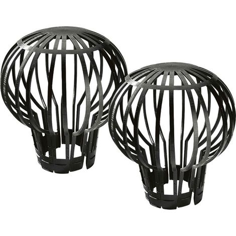 Lot de 2 filtres de Protection pour Tuyau de Descente gouttière (1/4)