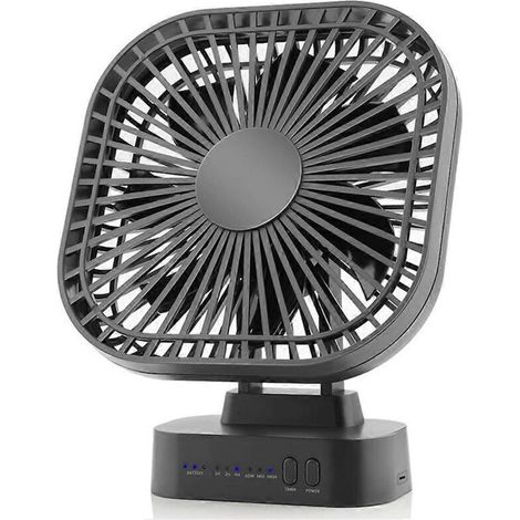 Mini ventilateur de bureau rechargeable USB pour le bureau, le camping et les activités de plein air. (1/5)