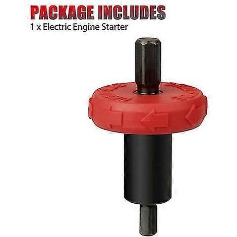 Adaptateur de foret pour démarreur électrique de secours pour tondeuse à gazon Troy Bilt (1/4)