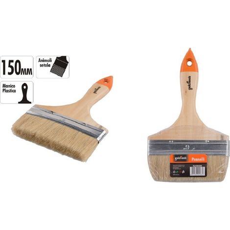 Pennello Piatto Da 6" 150 Mm Pennellessa For Vernicial Pitture Deping 90268 (1/3)