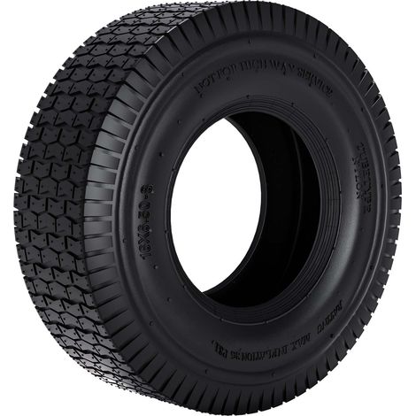 Wiltec Pneu 16x6.50-8 pour tracteur à pelouse – 420 x 420 x 130 mm – capacité de charge max. 300 kg – pour Roue Tondeuse à gazon Brouette Chariot Diable (1/6)