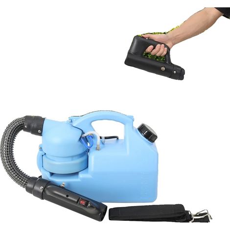 Spruzzatore ULV portatile, capacità 7 litri, granulometria regolabile da 0 a 20 micron, volume di spruzzo regolabile da 0 a 300 ml/min, polipropilene ad alta densità, tipo zaino (1/5)