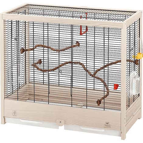 Ferplast GIULIETTA 5 Cage en bois FSC pour canaris et oiseaux exotiques. Variante GIULIETTA 5 - Misure: 69 x 34.5 x h 58 cm -
