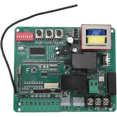 Carte de commande de remplacement pour motorisation de portail coulissant, circuit imprimé principal pour moteur de portail, ouvre-portail universel avec indicateurs (1/4)