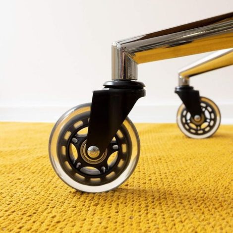 Roues pivotantes 360° pour chaise de bureau, 5 pièces, roulettes silencieuses 11x22 mm, résistantes à l'usure, remplacement facile pour fauteuil. (1/3)