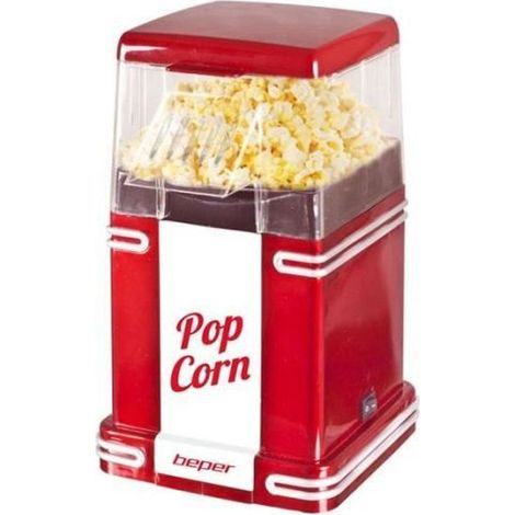 Beper 90.590Y machine à popcorn rouge design vintage