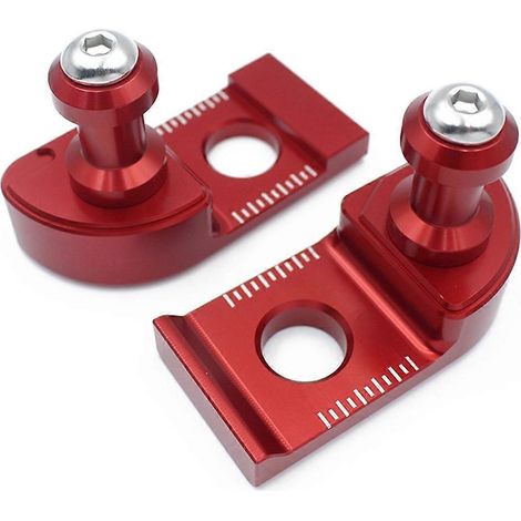 Blocs tendeurs de chaîne pour Ténéré 700 XTZ 700 2019-2024 Rouge-- (1/5)