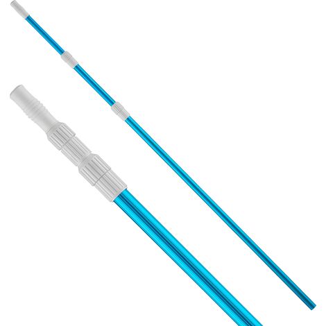 Wiltec Asta telescopica per piscine 120-360cm collegabile a spazzola pulisci fondo piscina