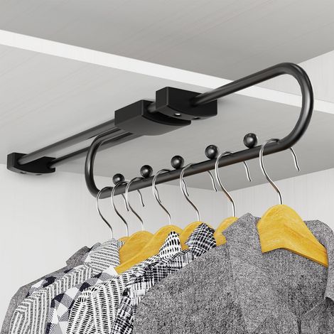 Tringle Coulissante Penderie 30 cm,Porte Cintre Coulissant,éConomise de l'espace de Stockage,Adapté pour Organiser Les VêTements et Les Pantalons dans Les Placards et Les Zones de Rangement (1/4)