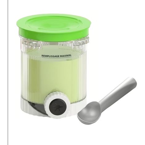 Becher und Deckel für Ninja mi Swirl Eismaschinen, kompatibel mit den Ninja NC700, NC701 und NC701C Serien, BPA-frei, spülmaschinenfest (1 Stück, grün).