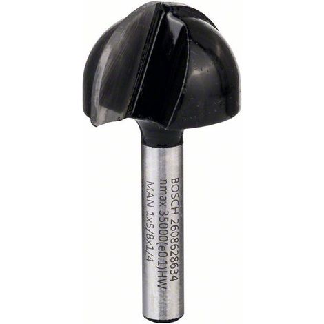 Bosch Fresa de ranurar 1/4" R1 12,7 mm Ø 25,4 mm L 15,6 mm G 49 mm - 2608628634 (1/5)