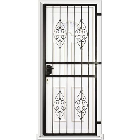 Grille porte Byzance -1 vantail pour encadrure H=190 cm x L=90 cm (côte tableau) (1/2)