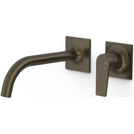 Pièce apparente pour élément encastré de lavabo Project Noir bronze - TRES 22130002KMB