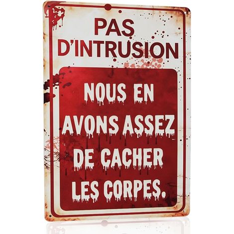 Metal Sign Halloween Decoration 2026 (1/5)