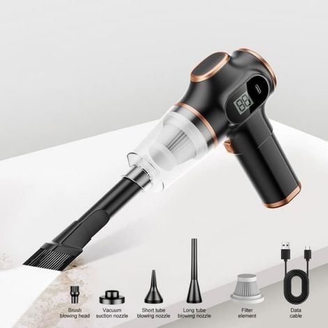 Aspirateur A Main - 29000 Pa - Sans Fil - Filtre HEPA - Autonomie 60 Min - Pour Maison Bureau Voiture - 1 Pièce (1/4)