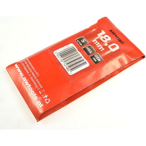 AWTOOLS TRAPANO PER METALLO BIANCO TORNITO 18,0 mm/5 pz.