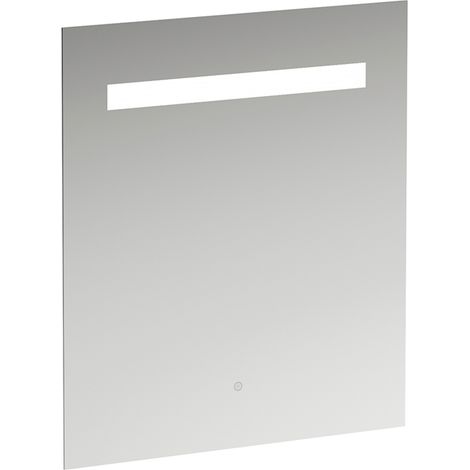Miroir Leelo courant avec éclairage LED horizontal intégré, cadre (1/4)