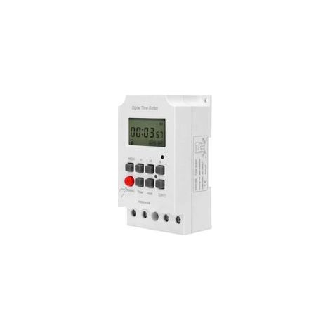 Minuterie Numérique, Minuterie éLectronique Numérique, Très Grand éCran LCD, Minuterie de Micro-Ordinateur LCD, Deuxième Minuterie de Contrôle 32 Groupes Marche/ArrêT 220V KG316S, Plage de Synchronisa (1/5)