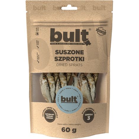 BULT masticable natural para perros, espadines secos, 60 g. (1/3)
