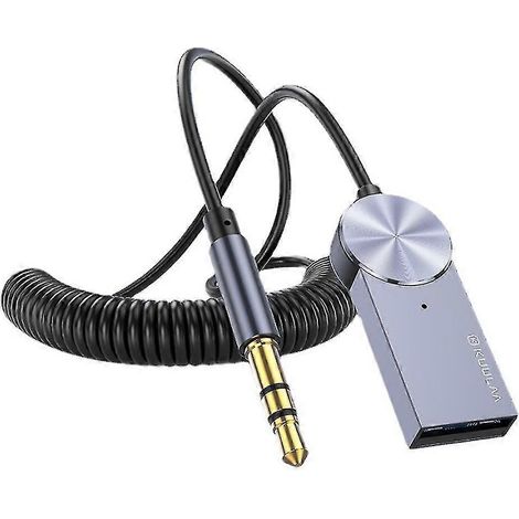 Adaptateur Bluetooth auxiliaire pour voiture, prise jack 3,5 mm, récepteur Bluetooth 5.0 - FFY (1/4)
