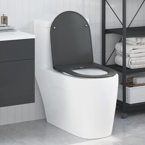 Toilettensitz Anthrazit 47 x 36 x 3,4 cm Duroplast