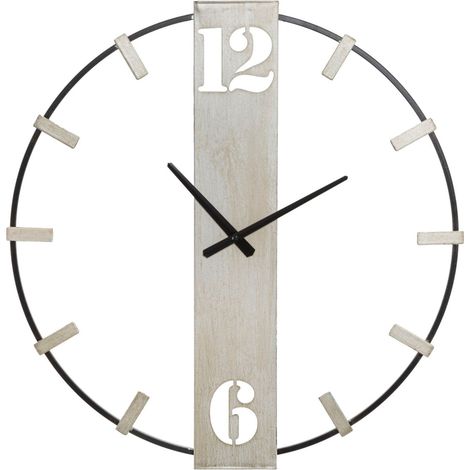 Orologio da parete in metallo nero, 61x4,5x63 cm – Silvery (1/5)