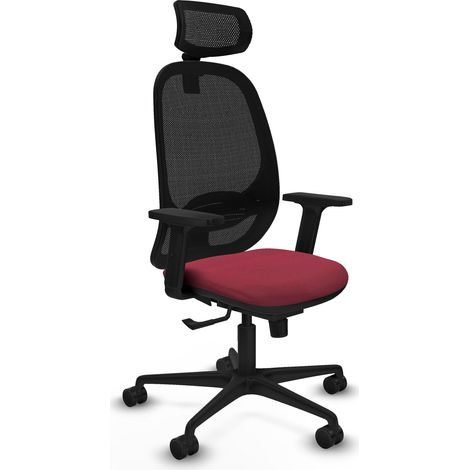 Silla de oficina piqueras y crespo Cilanco negro tela ergonómica (1/2)