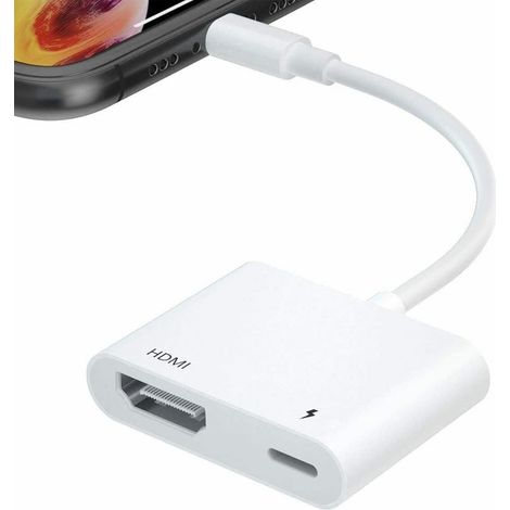 Adaptateur  Numérique, pour iPhone iPad vers Moniteur Projecteur ,Compatible avec iPhone 14/13/12/11/SE/X