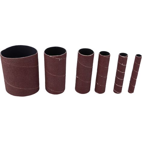 Lot de 6 anneaux de papier de verre pour ponçage du bois et du métal, élimination de la rouille, compatibles avec les meuleuses électriques. (1/5)