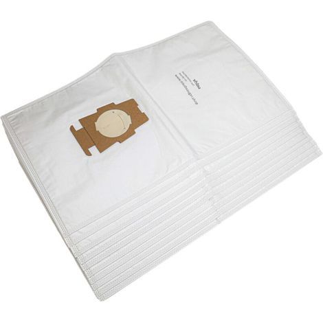 10x bag compatible with Kirby G6, G7 Ultimate, G8 Diamond, Generation 1 vacuum cleaner - microfibre, 56cm x 31cm, white